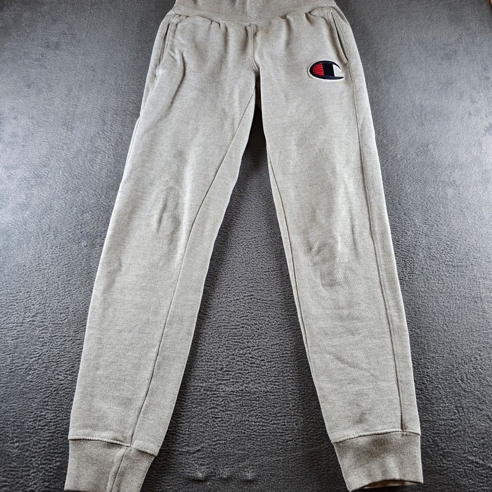 Champion Reverse Weave Joggers Gray Large Logo Sweatpants XS